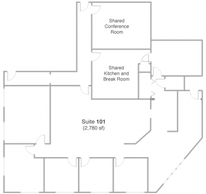 Suite 101 floorplan